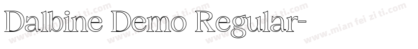 Dalbine Demo Regular字体转换